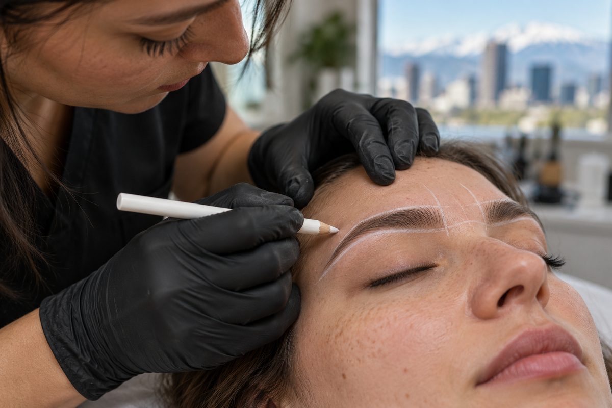 Precise facial anatomical zone mapping for neuromodulator treatment with cosmetic marker